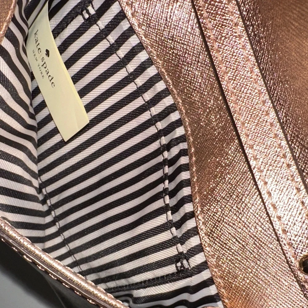 Kate Spade Rose Gold Metallic Crossbody Bag